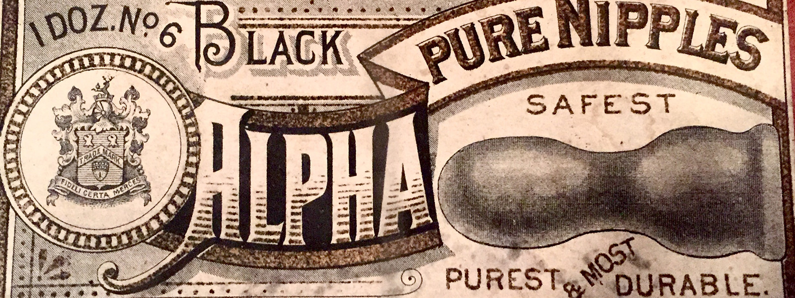 Old medicine label - found type
