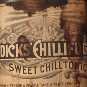 Old medicine label - found type
