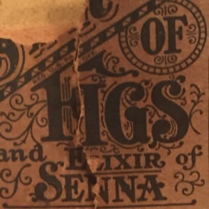 Old medicine label - found type