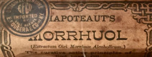 Old medicine label - found type
