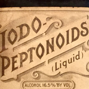 Old medicine label - found type