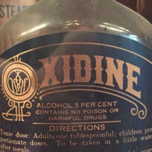 Old medicine label - found type