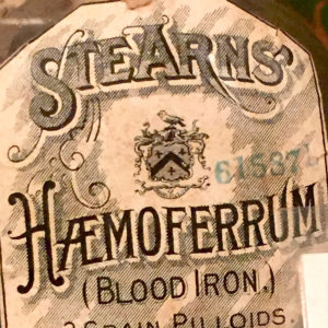 Old medicine label - found type