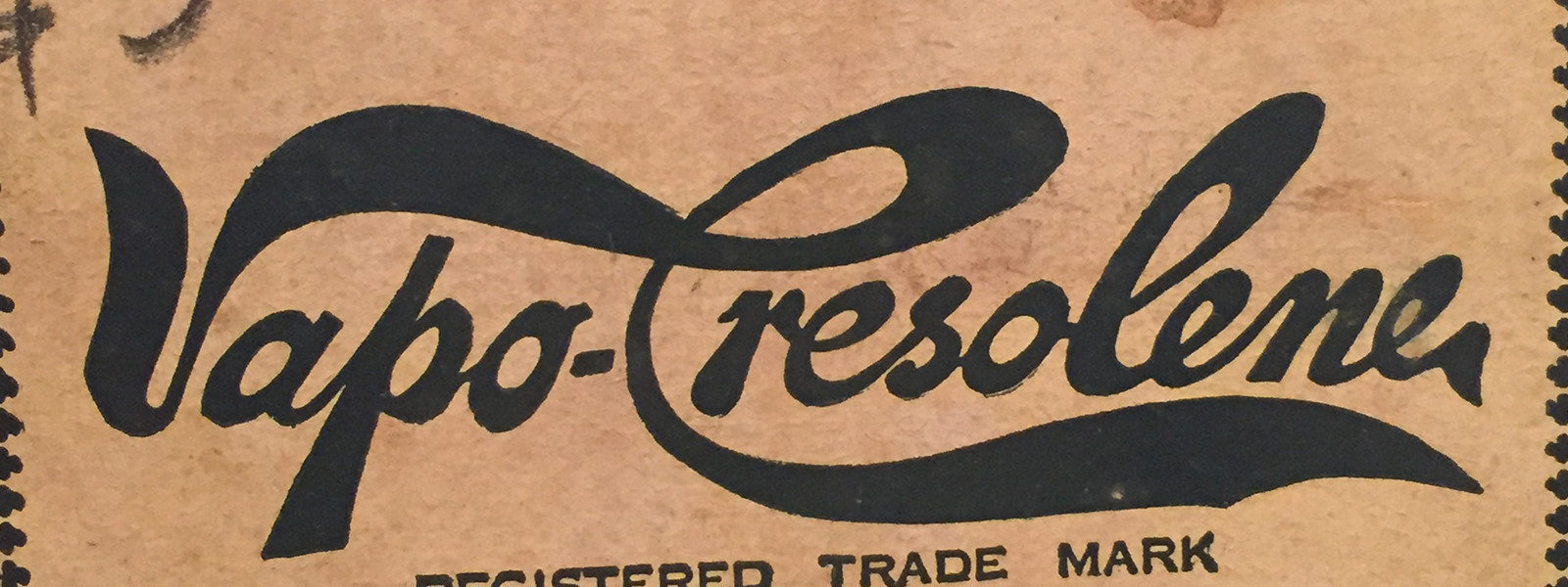Old medicine label - found type - script lettering